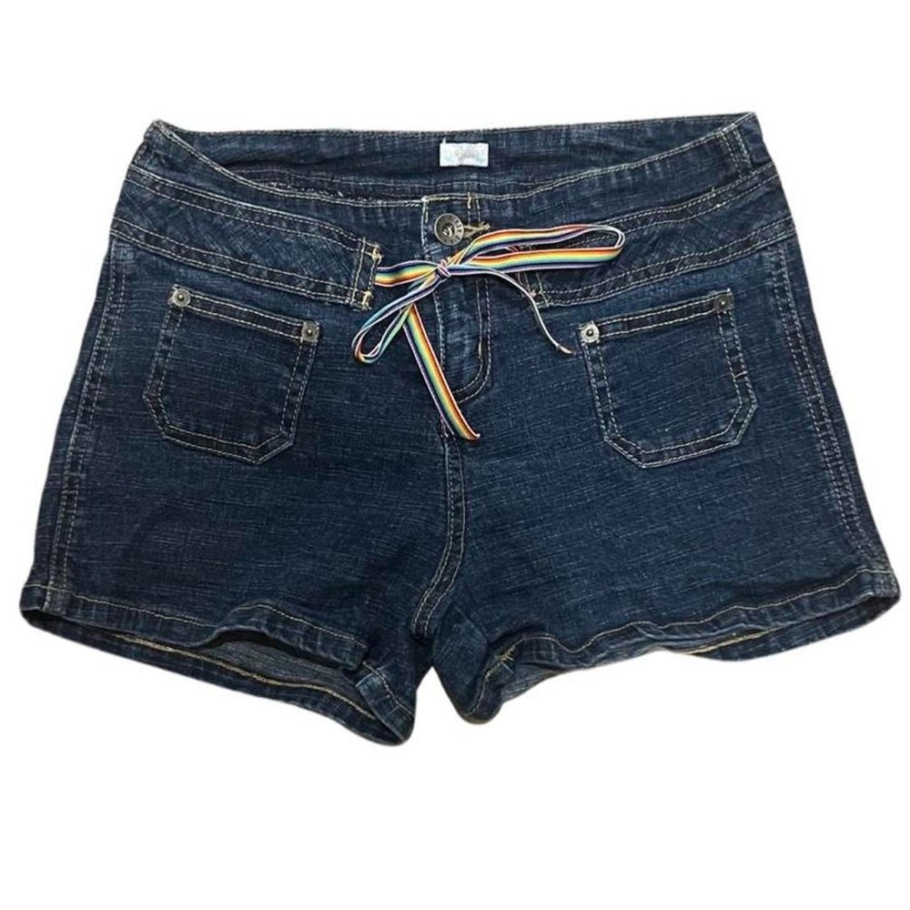 vintage route 66 denim shorts